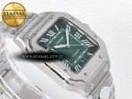 Cartier Santos de Cartier 40mm J12F 1:1 Best Edition Green Dial on SS SmartLinks Bracelet MIYOTA 9015 - Görsel 6