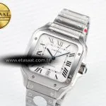 Cartier Santos de Cartier 40mm J12F 1:1 Best Edition White Dial on SS SmartLinks Bracelet MIYOTA 9015