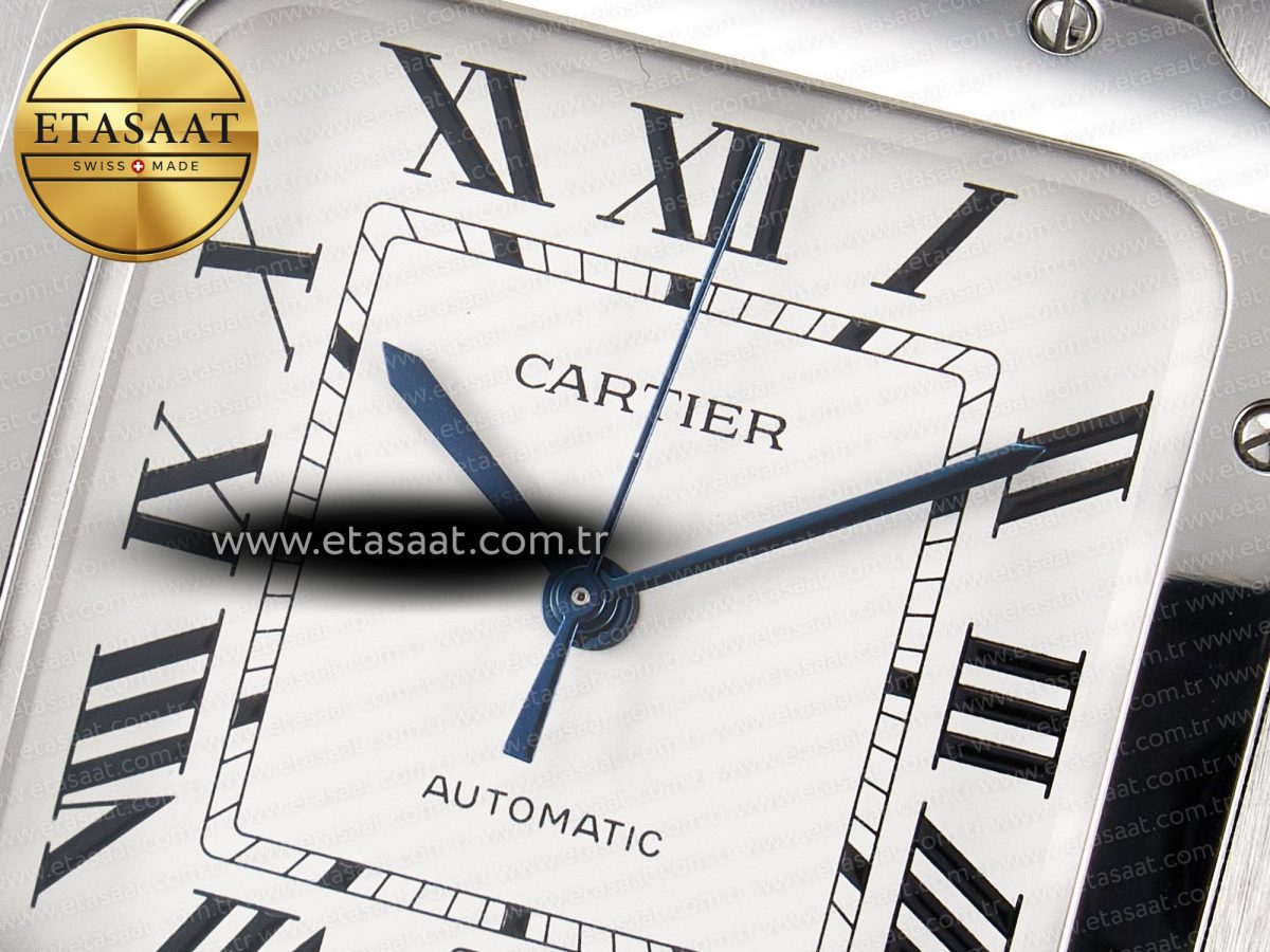 Cartier Santos de Cartier 40mm J12F 1:1 Best Edition White Dial on SS SmartLinks Bracelet MIYOTA 9015 - Görsel 10