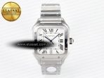 Cartier Santos de Cartier 40mm J12F 1:1 Best Edition White Dial on SS SmartLinks Bracelet MIYOTA 9015 - Görsel 3