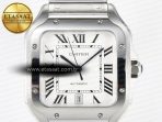 Cartier Santos de Cartier 40mm J12F 1:1 Best Edition White Dial on SS SmartLinks Bracelet MIYOTA 9015 - Görsel 4