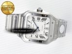 Cartier Santos de Cartier 40mm J12F 1:1 Best Edition White Dial on SS SmartLinks Bracelet MIYOTA 9015 - Görsel 9