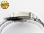 Cartier Santos de Cartier 40mm J12F 1:1 Best Edition YG Bezel White Dial on SS SmartLinks Bracelet MIYOTA 9015 - Görsel 12