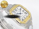 Cartier Santos de Cartier 40mm J12F 1:1 Best Edition YG Bezel White Dial on SS SmartLinks Bracelet MIYOTA 9015 - Görsel 6