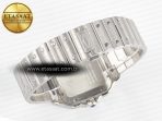 Cartier Santos de Cartier 40mm SS 2018 BVF 1:1 Best Edition Blue Dial on SS SmartLinks Bracelet MIYOTA 9015 V2 - Görsel 15
