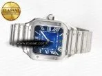 Cartier Santos de Cartier 40mm SS 2018 BVF 1:1 Best Edition Blue Dial on SS SmartLinks Bracelet MIYOTA 9015 V2 - Görsel 9