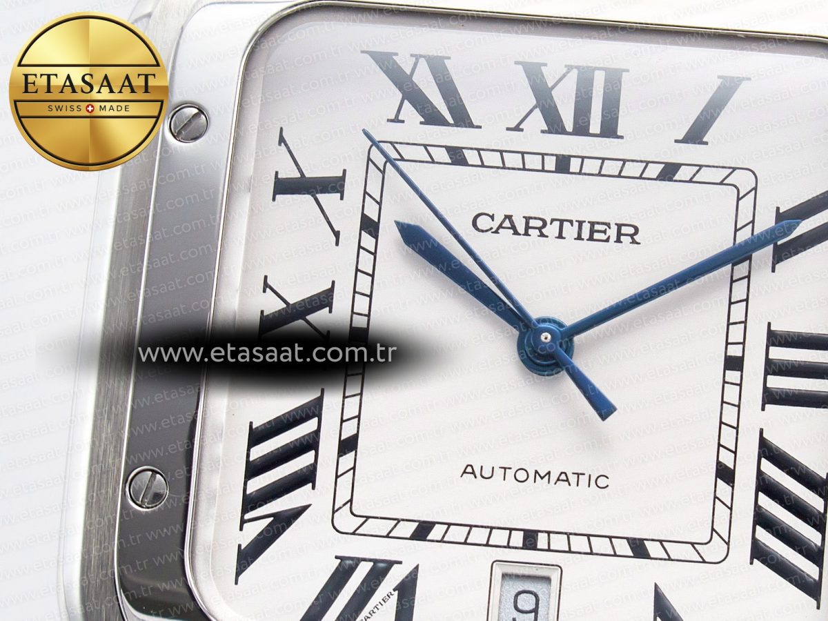 Cartier Santos de Cartier 40mm SS BVF 1:1 Best Edition White Dial on SS Bracelet MIYOTA 9015 - Görsel 10