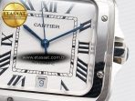 Cartier Santos de Cartier 40mm SS BVF 1:1 Best Edition White Dial on SS Bracelet MIYOTA 9015 - Görsel 11