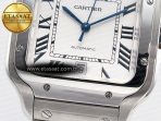 Cartier Santos de Cartier 40mm SS BVF 1:1 Best Edition White Dial on SS Bracelet MIYOTA 9015 - Görsel 12
