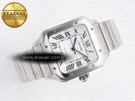 Cartier Santos de Cartier 40mm SS BVF 1:1 Best Edition White Dial on SS Bracelet MIYOTA 9015 - Görsel 5