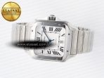 Cartier Santos de Cartier 40mm SS BVF 1:1 Best Edition White Dial on SS Bracelet MIYOTA 9015 - Görsel 6