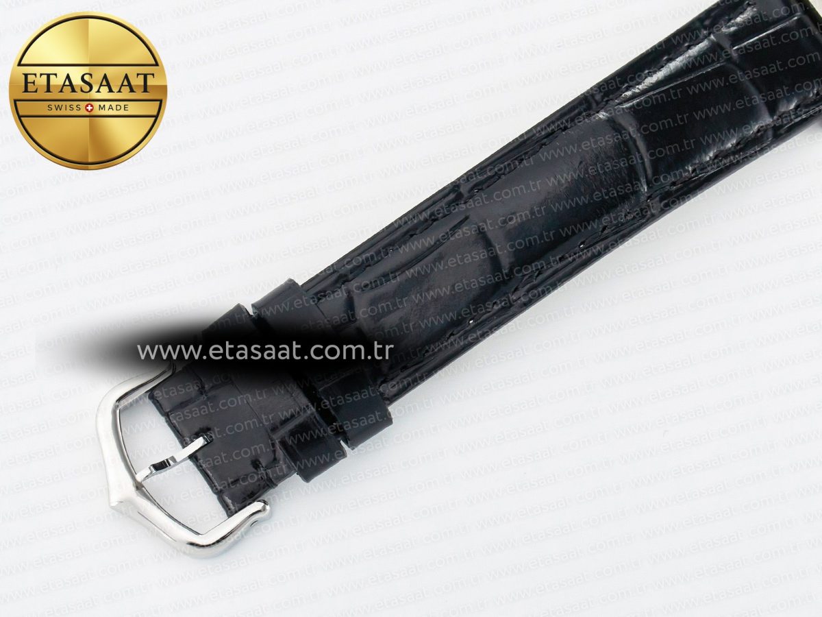 Cartier Santos Dumont 31.4mm IWSF Best Edition Silver Dial on Black Leather Strap Quartz - Görsel 19