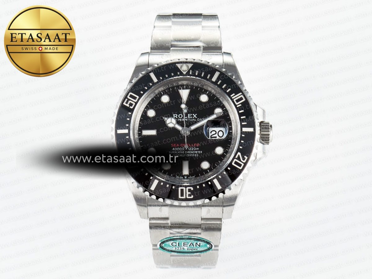 Rolex Sea-Dweller 126600 Clean 1:1 Best Edition 904L SS Case and Bracelet VR3235 - Görsel 3
