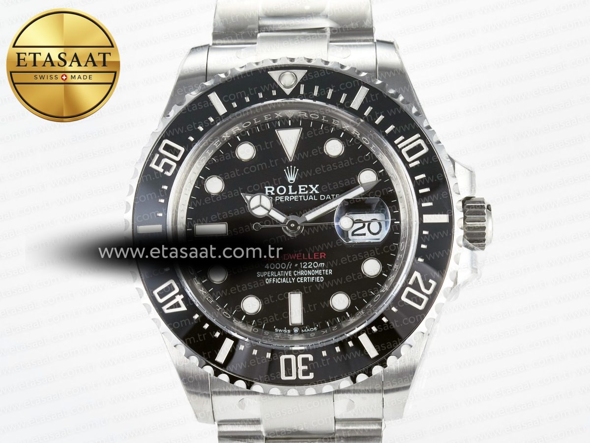 Rolex Sea-Dweller 126600 Clean 1:1 Best Edition 904L SS Case and Bracelet VR3235 - Görsel 4