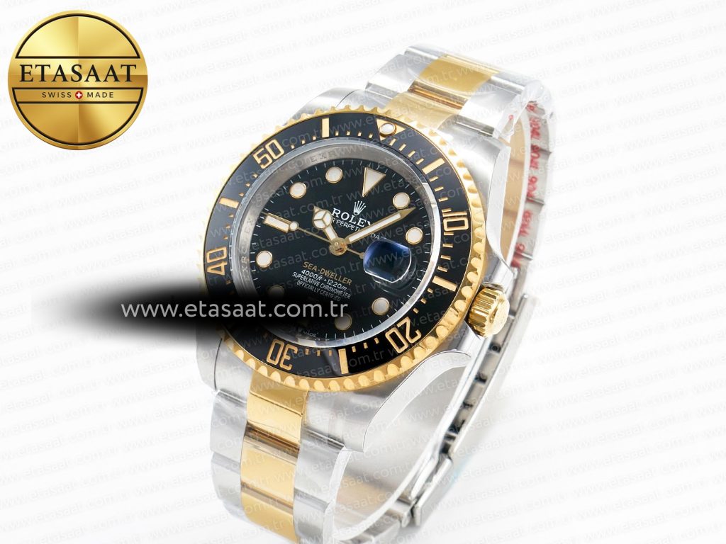 sea dweller 126603 apf best edition black dial on ss yg bracelet vr32351