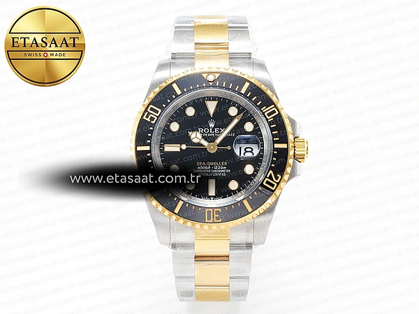 Rolex Sea-Dweller 126603 Apf Siyah Kadran Bilezik VR3235 Eta Saat - 1:1 Süper Klon Replika Saat