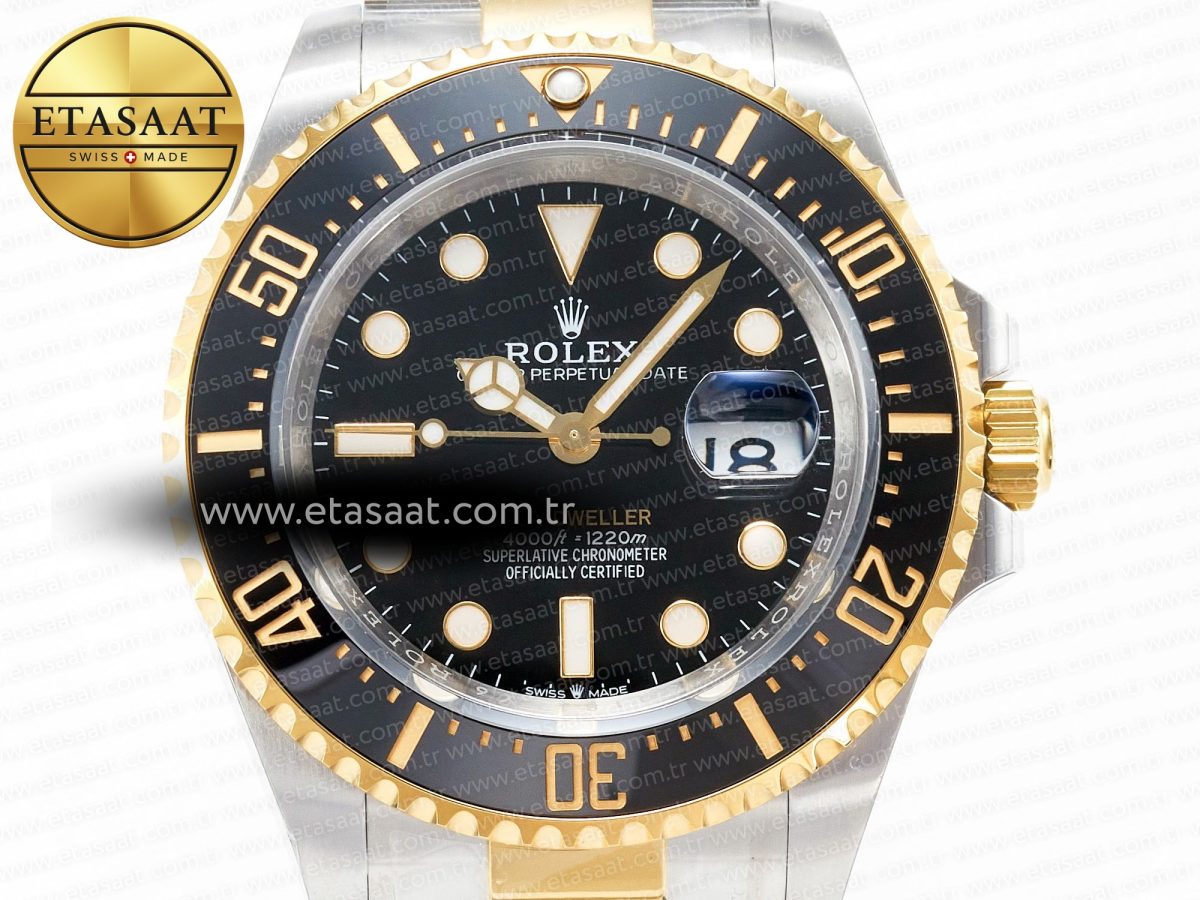 Rolex Sea-Dweller 126603 APF Best Edition Black Dial on SS/YG Bracelet VR3235 - Görsel 4