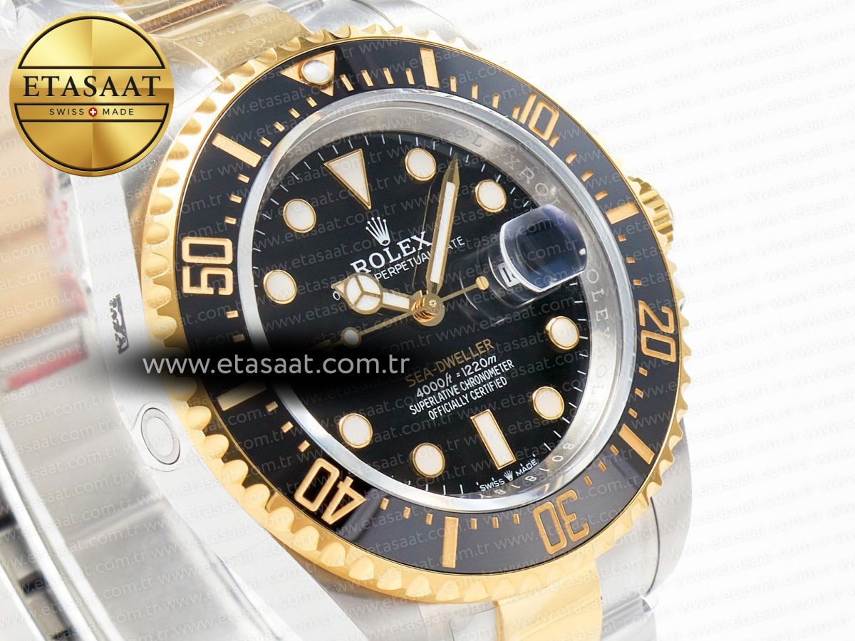 Rolex Sea-Dweller 126603 APF Best Edition Black Dial on SS/YG Bracelet VR3235 - Görsel 5