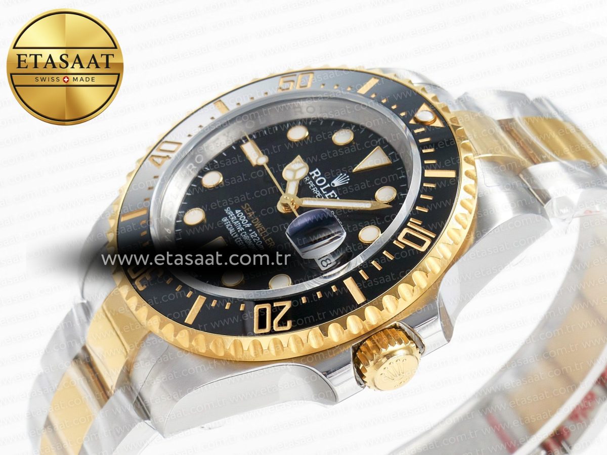 Rolex Sea-Dweller 126603 APF Best Edition Black Dial on SS/YG Bracelet VR3235 - Görsel 6