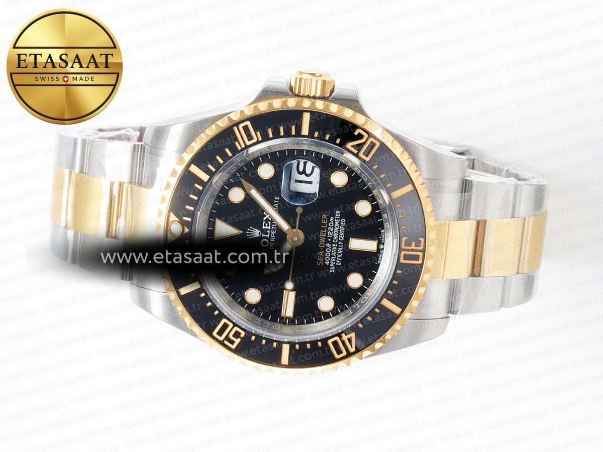 Rolex Sea-Dweller 126603 APF Best Edition Black Dial on SS/YG Bracelet VR3235 - Görsel 9