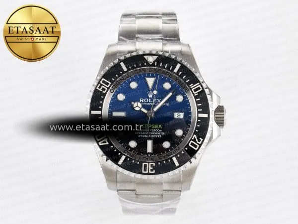 Rolex Sea-Dweller 126660 ‘D-Mavi’ C+F VR3235 Eta Saat - 1:1 Süper Klon Replika Saat
