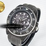Rolex Sea Dweller 43mm Black Carbon Best Edition Gray Dial on Gray Nylon Strap A2824