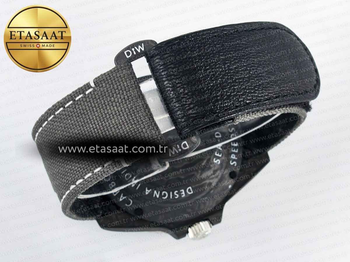 Rolex Sea Dweller 43mm Black Carbon Best Edition Gray Dial on Gray Nylon Strap A2824 - Görsel 16