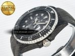 Rolex Sea Dweller 43mm Black Carbon Best Edition Gray Dial on Gray Nylon Strap A2824 - Görsel 6