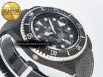 Rolex Sea Dweller 43mm Black Carbon Best Edition Gray Dial on Gray Nylon Strap A2824 - Görsel 7