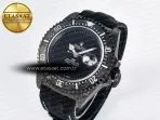 Rolex Sea Dweller 43mm Carbon DIWF Best Edition Black Dial on Black Nylon Strap A2824