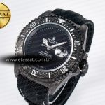 Rolex Sea Dweller 43mm Carbon DIWF Best Edition Black Dial on Black Nylon Strap A2824