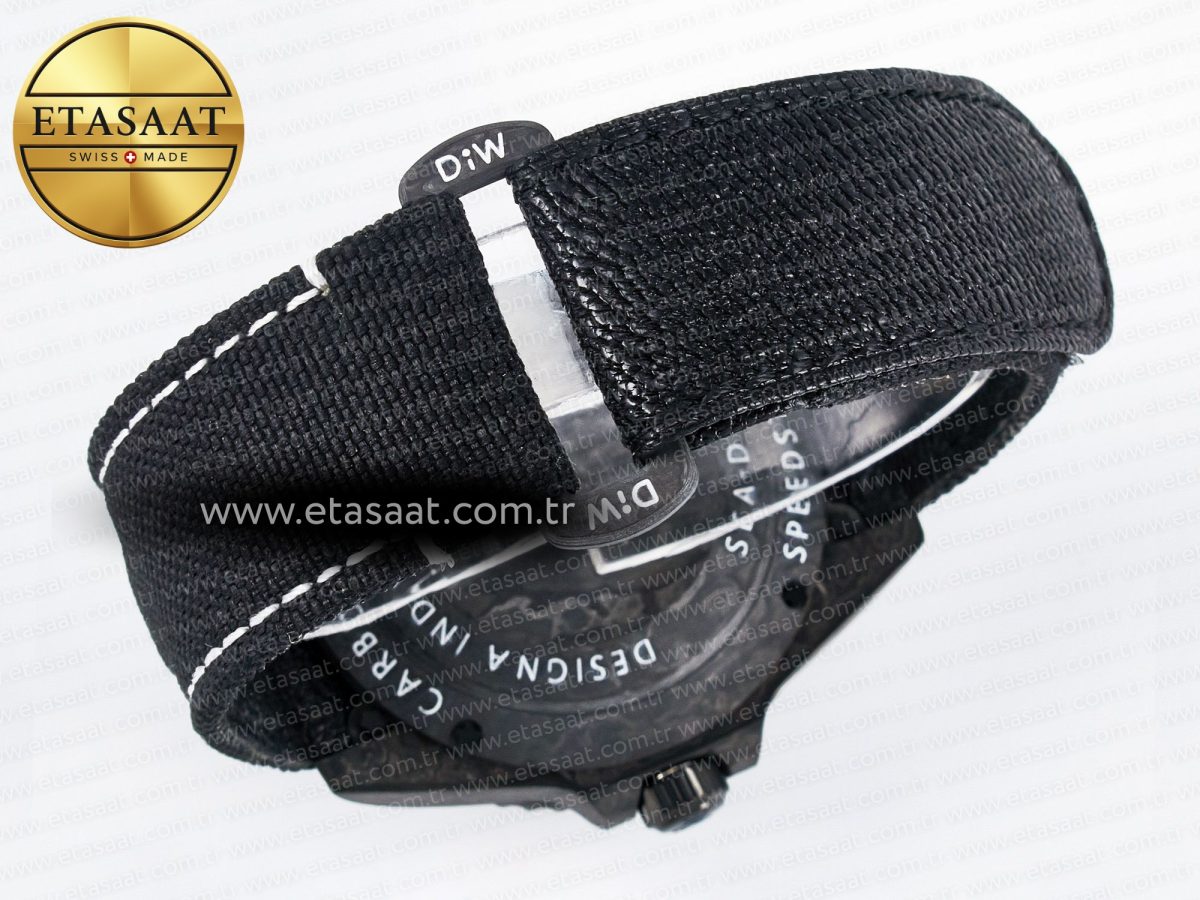 Rolex Sea Dweller 43mm Carbon DIWF Best Edition Black Dial on Black Nylon Strap A2824 - Görsel 16