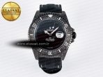 Rolex Sea Dweller 43mm Carbon DIWF Best Edition Black Dial on Black Nylon Strap A2824 - Görsel 3