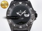 Rolex Sea Dweller 43mm Carbon DIWF Best Edition Black Dial on Black Nylon Strap A2824 - Görsel 4