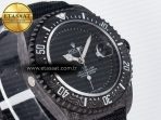 Rolex Sea Dweller 43mm Carbon DIWF Best Edition Black Dial on Black Nylon Strap A2824 - Görsel 5