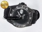 Rolex Sea Dweller 43mm Carbon DIWF Best Edition Black Dial on Black Nylon Strap A2824 - Görsel 9