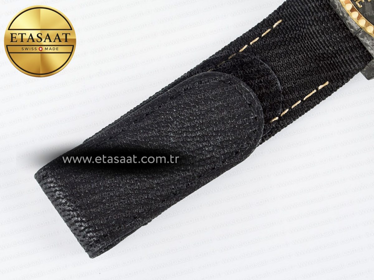Rolex Sea Dweller 43mm Carbon Best Edition Black Dial Bezel on Black Nylon Strap A2824 - Görsel 18