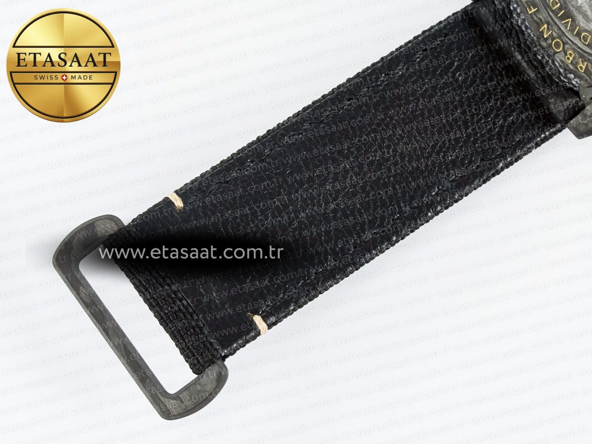 Rolex Sea Dweller 43mm Carbon Best Edition Black Dial Bezel on Black Nylon Strap A2824 - Görsel 20
