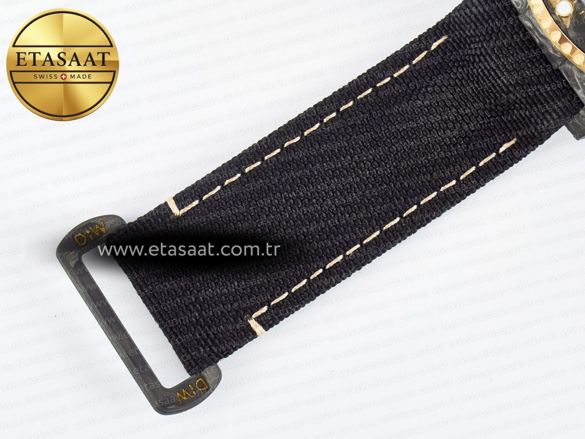 Rolex Sea Dweller 43mm Carbon Best Edition Black Dial Bezel on Black Nylon Strap A2824 - Görsel 21
