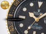 Rolex Sea Dweller 43mm Carbon Best Edition Black Dial YG Bezel on Blue Nylon Strap A2824 - Görsel 10