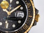 Rolex Sea Dweller 43mm Carbon Best Edition Black Dial YG Bezel on Blue Nylon Strap A2824 - Görsel 13