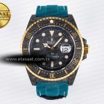 Rolex Sea Dweller 43mm Karbon Siyah Kadran YG Mavi A2824 Eta Saat - Görsel 3 - 1:1 Süper Klon Saat