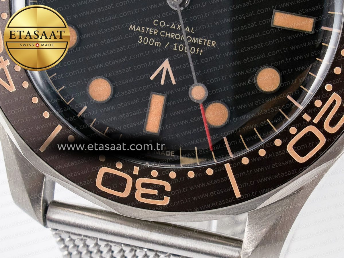 Omega Seamaster 300 “No Time to Die” Limited Edition VSF 1:1 Best Edition on SS Mesh Bracelet A8806(Free Nato) V4 - Görsel 12
