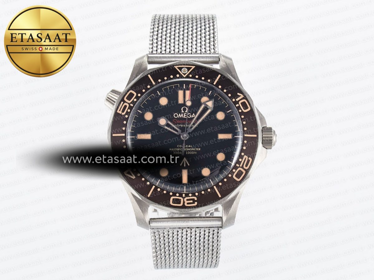 Omega Seamaster 300 “No Time to Die” Limited Edition VSF 1:1 Best Edition on SS Mesh Bracelet A8806(Free Nato) V4 - Görsel 3