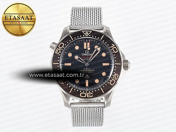 Omega Seamaster 300 NTTD Limitli VSF Hasır V4 Eta Saat - 1:1 Süper Klon Replika Saat