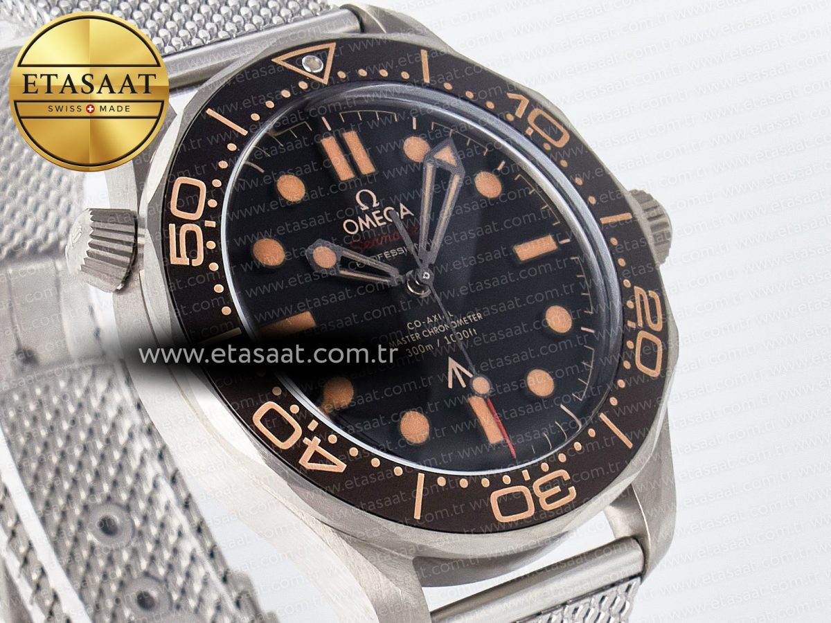 Omega Seamaster 300 “No Time to Die” Limited Edition VSF 1:1 Best Edition on SS Mesh Bracelet A8806(Free Nato) V4 - Görsel 5