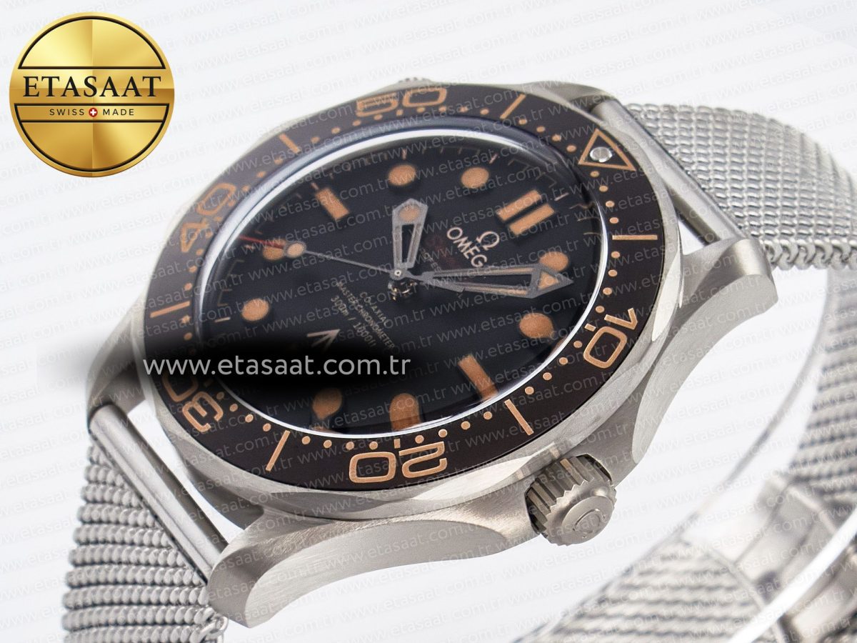 Omega Seamaster 300 “No Time to Die” Limited Edition VSF 1:1 Best Edition on SS Mesh Bracelet A8806(Free Nato) V4 - Görsel 6