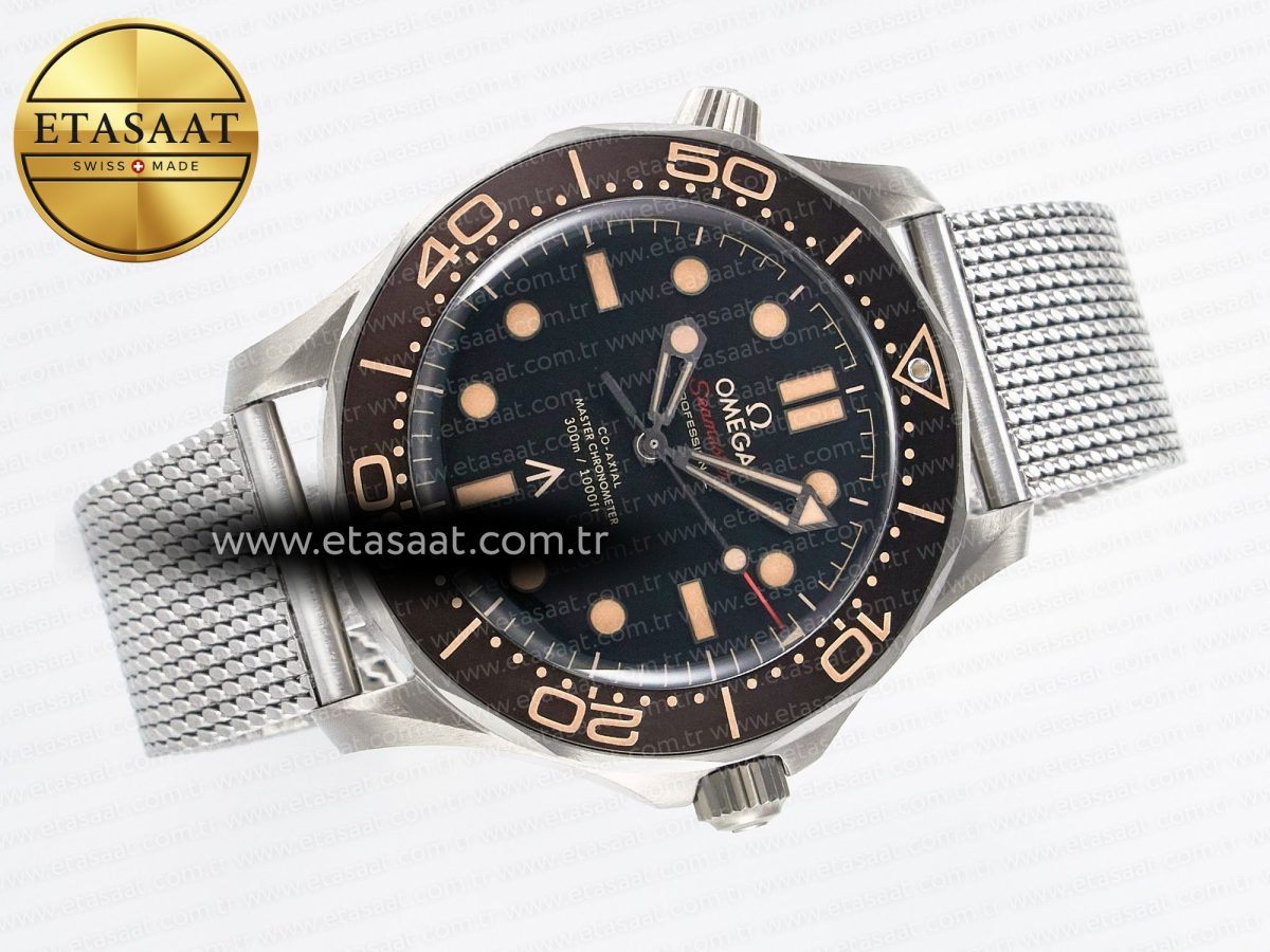 Omega Seamaster 300 “No Time to Die” Limited Edition VSF 1:1 Best Edition on SS Mesh Bracelet A8806(Free Nato) V4 - Görsel 8