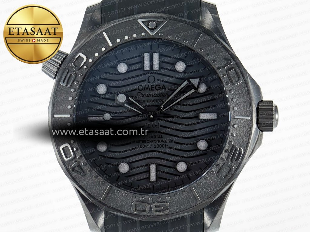 Omega Seamaster Diver 300M Siyah Seramik Kadran 8806 Eta Saat - Görsel 3 - 1:1 Süper Klon Saat