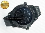Omega Seamaster Diver 300M Black Ceramic Black Dial On Black Rubber Strap 8806 - Görsel 7